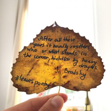 #LeavesPoetry – Ποίηση σε νεκρά φύλλα