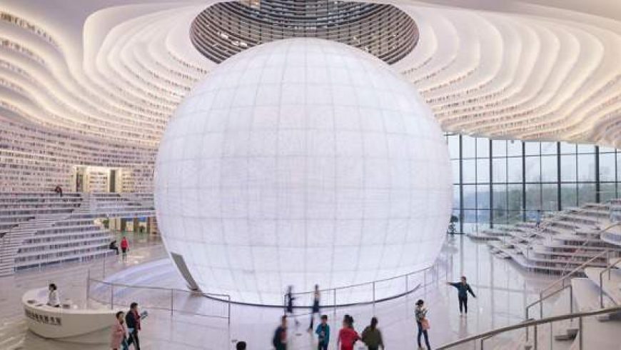 Η πιο εντυπωσιακή βιβλιοθήκη του κόσμου μόλις άνοιξε στην Κίνα και θα σας μαγέψει