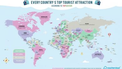 Όλα τα κορυφαία αξιοθέατα στον κόσμο σε έναν υπέροχο χάρτη