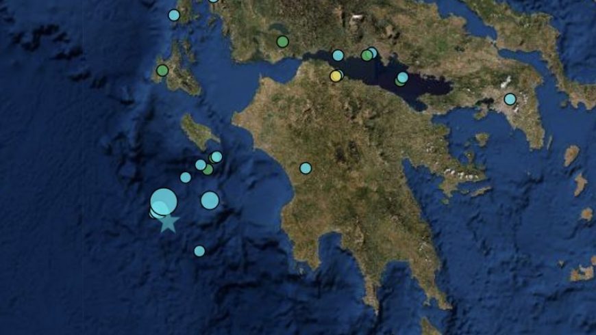 Σεισμός 5,4 Ρίχτερ στο Ιόνιο Πέλαγος