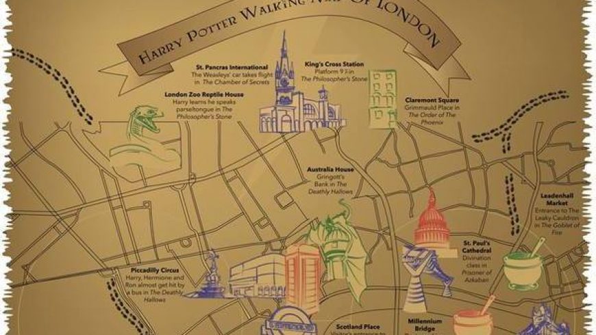 This magical map shows you all the Harry Potter locations in London