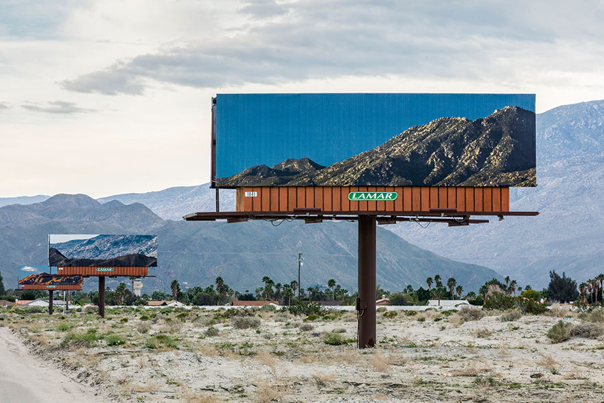 This artist is replacing billboards with pictures of the landscapes they’re blocking
