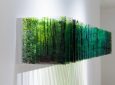 Three-dimensional landscapes formed with layered acrylic photographs by Nobuhiro Nakanishi