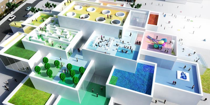Σαν φτιαγμένες από τουβλάκια οι νέες εγκαταστάσεις της LEGO στη Δανία