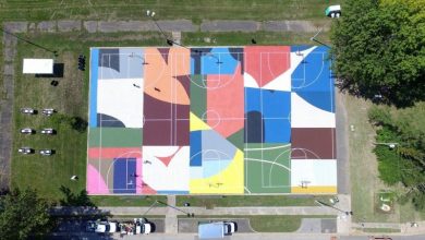 Basketball Courts Transformed Into Large-Scale Artworks by Project Backboard