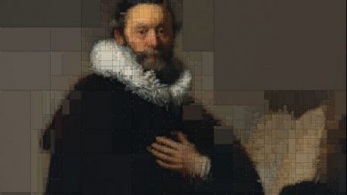 Color palettes of historic paintings subdivided with algorithms by Dimitris Ladopoulos