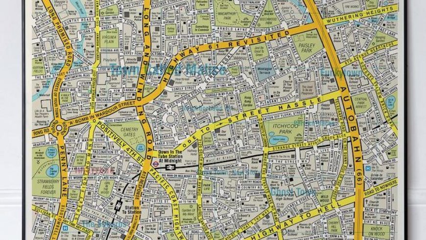 The ultimate Song Map uses over 500 song titles to rename boring city streets