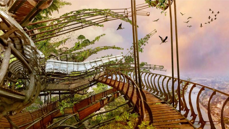 A project aims to create the world’s largest hanging garden since babylon within the branches of a 114-foot tree