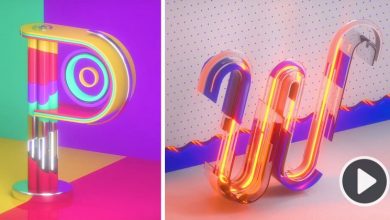 A colorful medley of inventive type animations puts the alphabet in motion