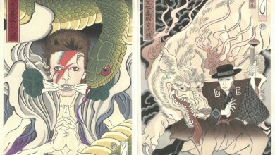 A project to immortalize David Bowie in traditional woodblock prints