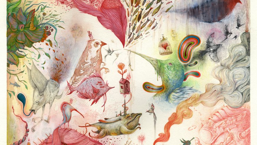 Fantastical Swirls of Strange Hybrid Creatures Fill Vorja Sánchez’s New Illustrations