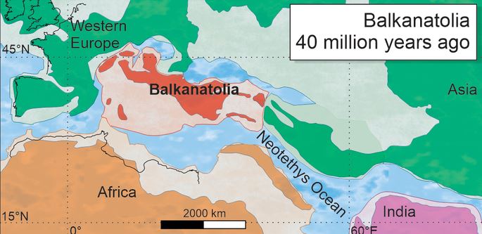 Βαλκανατολία: η «χαμένη» ήπειρος 50 εκατ. ετών που περιελάμβανε την Ελλάδα