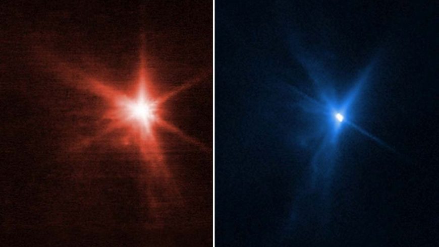 Τα τηλεσκόπια Webb και Hubble φωτογράφισαν ταυτόχρονα τον «βομβαρδισμό» του αστεροειδούς Δίμορφου από το σκάφος DART