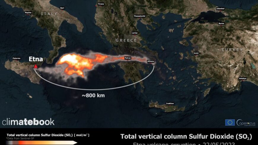Αίτνα: Εξερράγη το ηφαίστειο – Μέχρι την Αθήνα ταξίδεψε ο καπνός