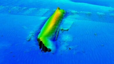 Μυστήριο με ναυάγιο που ανακαλύφθηκε τυχαία – Το πλοίο μήκους 70 μέτρων ήταν κρυμμένο στον βυθό της θάλασσας για δεκαετίες